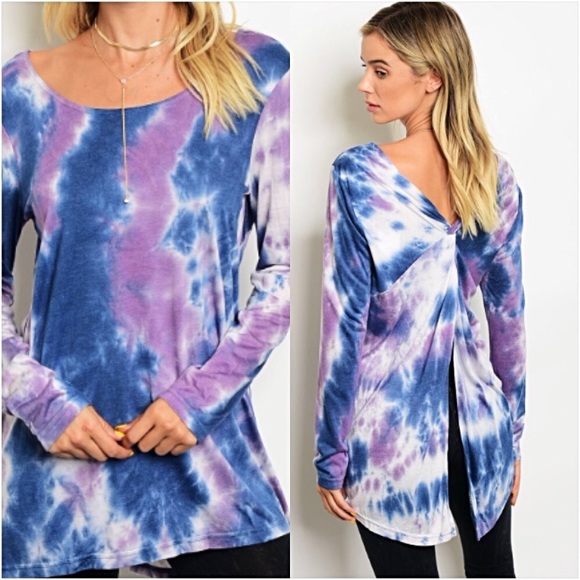 Tie Dye With a Twist Tunic Top SM NEW sold - Picture 2 of 5